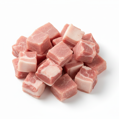 Premium, Leg Meat Cubes with Bone, Skin, Fat